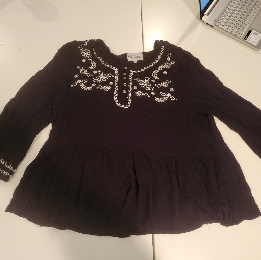 Wrangler top women's size xl black